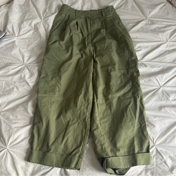 NWOT Wilfred Free Green Balloon Pant Size 0 - Picture 1 of 6